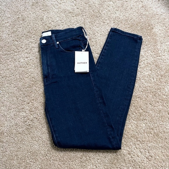 Mother high waisted Looker ankle 24 dark wash new with tags - Picture 4 of 14